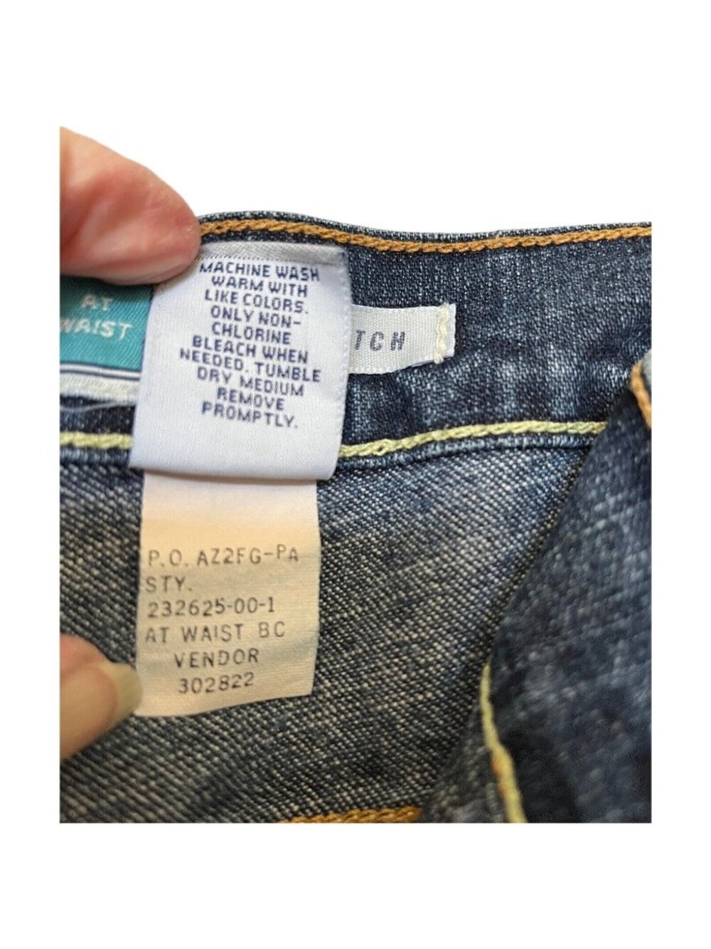 Old Navy At Waist Boot-Cut Blue Jeans Women's 14 Short High Rise Stretch Denim - Picture 6 of 8